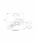 Air Cleaner Blower Housing Diagram and Parts List for 281H07-0384-B1  Briggs and Stratton Engine